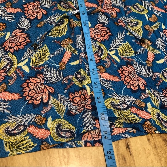 Knox Rose Womens Blue Shirt Size XL Sleeveless Tank Floral Paisley Blouse - Picture 5 of 8